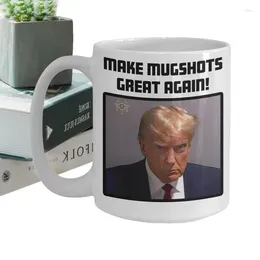 Mugs Trump Coffee Mug Novelty Ceramic Tea Cup Fade Resistant Pro Gift For Drinks Son