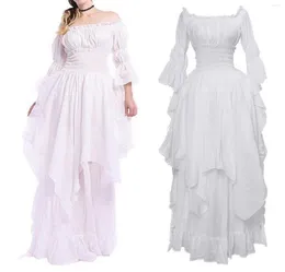 Abiti casual Vintage Victorian Abito medievale Donne Rinascimento Cosplay Gothic costume di Halloween Costume Princess Gown Party7769273