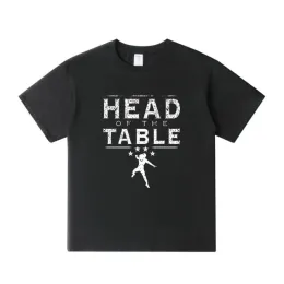 Roman Reigns Head of the Tisch lustige t-Shirt Männer lässige sommer lässige männliche T-Shirt Hipster Hip-Hop T-Shirt Homme Streetwear Kleidung