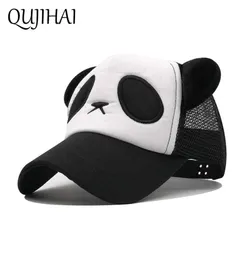 Qujiahi Childrens Hat Panda Mesh Cap Outdoor Sun Hat Shade Baseball Cap Boy Girl Size 4555 cm Snapback7908195