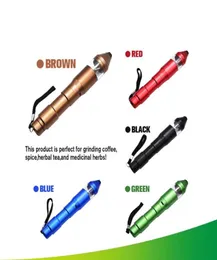 Automatic Electric Pen Grinder USB smoking harging Metal Crusher Tobacco Herb Pepper Mills Cigarettes 5 Colors2415152