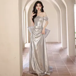2024 new Mermaid Bridesmaid Illusion Long off shoulder bling Wedding Party Dress African Maid of Honor Gowns Plus Size Formal beach cocktail Gowns Wedding Guest gown