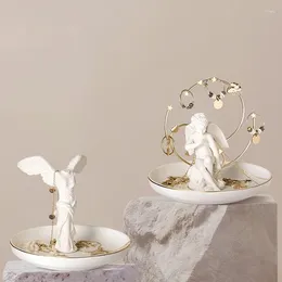 Candle Holders Wedding Decorations Ceramic European White Incense Holder Christmas Dekoracje Do Domu Vintage Decorative JD50ZT