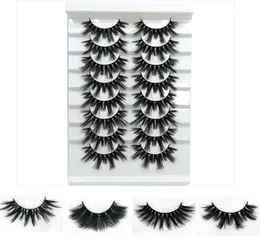 9d 8Pairspack False Eyelashes Threedimensional Long Thick Natural Mixed Eye Lashes Makeup Tools Beauty Eyelashes7482322