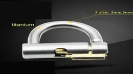 2017 Титан D-Ring PA Lock Glans Peercing Male Device Penis сдержанность BDSM подгонка PA Punch