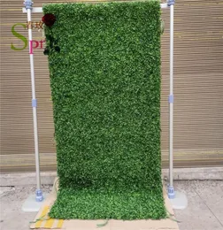 Dekorative Blumen Kränze SP Spezifische künstliche Seide Hochzeit Roll Up Gras Wand Rosen Hintergrund 9181566