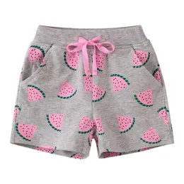 Shorts saltando metri Nuovo arrivo per le ragazze stampate Shorts Shorts abbigliamento per bambini che trascina pantaloni per pantaloni a vendita calda per bambini e bambini D240510