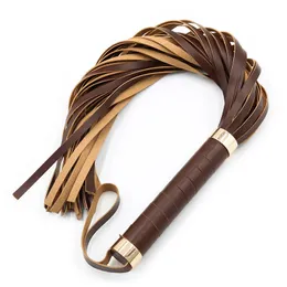 Bondage flogger flirta pu läder piska bdsm spanking tofs restraints sex leksaker för par kvinnliga vuxna spel 240507