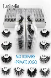 whole 3d mink false eyelashes 20304050100 pairs private fake lashes natural long makeup lash extension2888716