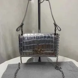 Viviane Westwood Bag axila Bolsa de ombro de ombro com padrão de crocodilo Sacos quadrados simples modelos de nicho de nicho para mulheres 240123 240511