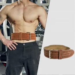 Supporto in vita Fitness Cintura di sollevamento pesi 4/5 strati Larghezza della pelle di mucca 8 cm per uomini e donne Sicurezza squat palestra crocifit bibell