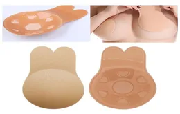 2PcsPair Women Cute Rabbit Ear Invisible Bra Lifting Chest Stickers Breathable BioSilicone Nipple Cover AntiSagging Chest Pad1816793