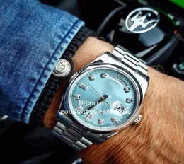 Yüksek kaliteli Men039s 40mm yeşil kadran izle 36mm 118206 Serisi Otomatik Hareket Safir Ayna 316L Paslanmaz Çelik Erkek WATC1176169