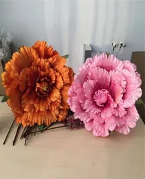 인공 모란 웨딩 파티 장식 큰 꽃 쇼 소품 가짜 꽃 디이 꽃 배경 벽 장식 2206214916357