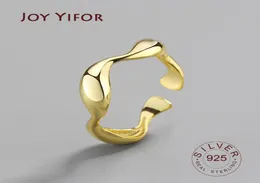 Cluster Rings 925 Sterling Silver Ring Ins Minimalist Irregular Wave For Women Resizable Handmade Zilveren Ringen Bijoux Femme7143747