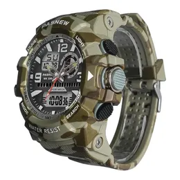Wojskowe mężczyźni sportowe zegarki wielofunkcyjne Wodoodporna cyfrowa ręczna zegar cyfrowy chłopiec oryginalny kamuflaż na rękę Mężczyzna 240428