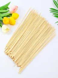 Natural Bamboo Skewers Sticks BBQ Barbeque Fruit Kabob Fondue RoastingFork 40cm x 4mm er Cotton Floss Sticks QW96938129758