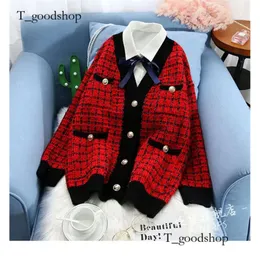 New Knitted Plaid Contrast Sweater Cardigans Women V-Neck Single Breasted Pockets Female Sweaters 2020 Autumn Casual Lady Coats-117 479 398