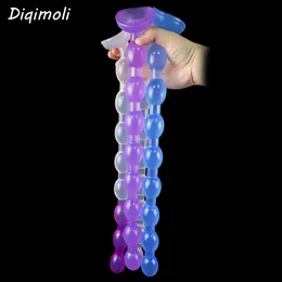 1968 Inch Overlength Beads Anal Plug Dildos Long Dilator Penis Sex Toys For Stimulate Anus Soft Butt Masturbator Dick 240507
