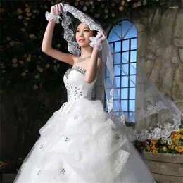 Bridal Peçe Mariage Düğünü aplike beyaz/fildişi/kırmızı kafa aksesuarları 2024 Kadınlar Kısa