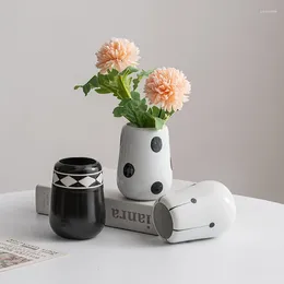 VASI VASI DEL VASE CERAMICA CERAMICA DELL'OMICAZIONE DECORAZIONI DEL MODO DELL'ASSEGGI