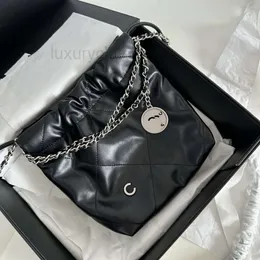 CH Leather Leather Pres Bag Bag Bag CC Tote Vintage Shopping Roote Bag Bag Bag Crategy Carty 22bag Garbage Bag Bags Condour Countes Ladies Luxury Hand J811