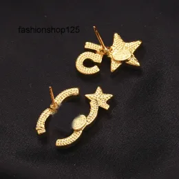 Charm Jewelry Charm Asymmetry Earrings Earings Designer Lucky Charm Women Diamonds Star Party Wedding Rhinestone Birthday Gift Luxury Cl