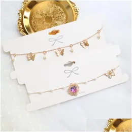 Anhänger Halsketten Kpop Ästhetic Purpur Crystal Butterfly CHOKER Kurzkette für Frauen Egirl Party Dating Schmuck Drop liefern Dhmu0