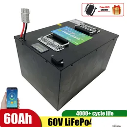 バッテリー60V 60AH LifePO4バイクのためのリチウムバテトリー電気リックショー鉛酸交換