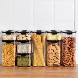 Aufbewahrung Flaschen Kühlschrank Organizer Teer Grain Food Box Umweltfreundliche Küchenbehälter Versiegelte Behälter Clear Hülle