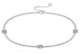 3mm5 mm GAR MOISSANITE BRANDERINE TENINININ 925 SREBRING STRING SREBRO