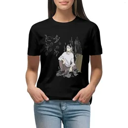 Women's Polos Day Gift for Anime TV Mushishi Series Gifts Musikfans T-shirt överdimensionerade roliga sommartoppar t-shirts kvinnor