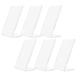 Çerçeveler 6 PCS Akrilik PO Stand Resimli Çerçeve Sertifikası Poster Süsleme Ekran Yetkilendirme İşletme Lisansı