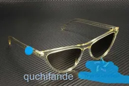 Klasik marka retro yosil güneş gözlüğü 550 im 005 kedi gözü sarı kahverengi 56 mm kadın