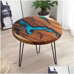Vardagsrum möbler elegant hårnål bord ben nordisk stil flod bas kaffe matsal droppleverans hem trädgård dhoed