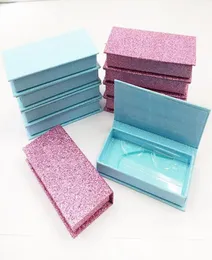 Nya hela fransar Fall Fake 3D Mink Eyelashes Boxar Eyelash Packaging Box Faux Cils Magnetic Case Lashs tomma för Make Up6355825