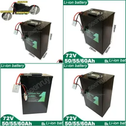 Batterie 72v 50ah 55 ah 60ah li ion con batteria polimerica al litio caricata perfetta per moto in bicicletta per biciclette Electric Electric Scooter D Dhel0