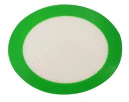 FDA Silicone Mat Green Round Silicone Silicon Wax Pads Noncstick Pads Silicone Mat Food Grade Baking Mat Dabber Sheets Jars Dab Pad Baking1360512
