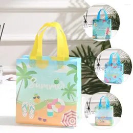 Aufbewahrungstaschen Tropical Goodie bevorzugen Taschen.TOTE TOTE für Luau Beach Shopping Geschenke Nicht gewebte Handtaschen Hawaiianische Party