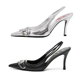 Slingback tacchi di lusso sandali preferiti sandali famosi designer donne slittamento regolabile a dimensioni standard in stile versatile classico maestro fatto