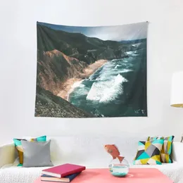 Tapestries Big Sur Surf And Coastline Tapestry Decoration Home House Wallpaper