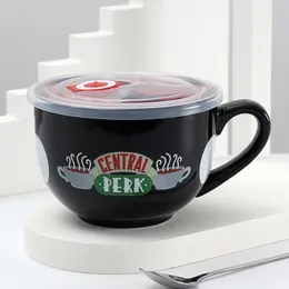 Mughe Coffee Mug Friends Show televisivo Central Perk Cappuccino Cup Kawaii Cute Breakfast Big Size Ceramic Drinkware 312Y