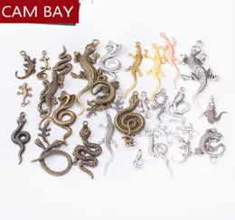 Reptile Animals Lizard Series Charm Metal Mixed Charms 100g Pendants DIY Necklace Earrings Jewels Making Handmade Crafts Jewelry Findings1729783