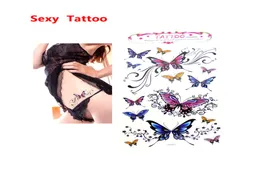 2017 Sexy farbenfrohe Mode Tattoo Sticker Körperkunstmuster für Frauen6495025