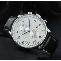 AAA Quality Iwcity Watch Men Watch Luxury Mens Big Pilot Watches Auto Mechanical Uhren Super Luminous Date Watchmen Leather Strap Montre Luxe CDP ES Men D43