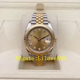 Automatisk 3235 Mekanisk klocka Män 41mm Gold Sapphire Woman 126333 Watches Male Gold Diamond Inlaid Time Mark Wristwatches ------- 11