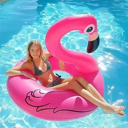 Aufblasbarer Schwimmring für erwachsene Baby Flamingo -Runden schwimmender Pool Party Kreis Spaß 240416