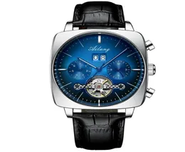 2021 AILANG знаменитый бренд Watch Montre Automatique Luxe Chronograph Square Большой циферблат Hollow Hollow Waterproane Mens Fashion Watches 8353332