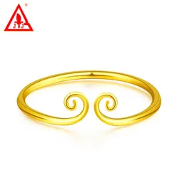 Bangles 24K Pieciti oro gioielli raffinati di lusso per donne Dimensioni di incantesimi Dimensioni Rampi di rame Braccialetti reali 3056728