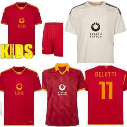 2024 2025 Dybala Lukaku Soccer Jerseys Home Cities Away Aouar Fans Maglia Pellegrini Belotti Smalling Abraham Totti 24 25フットボールシャツローム